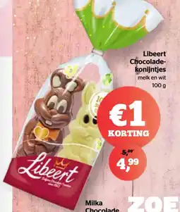 Spar Libeert chocolade konijntjes aanbieding