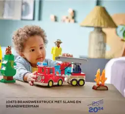 Supra Bazar Brandweertruck met slang en brandweerman aanbieding