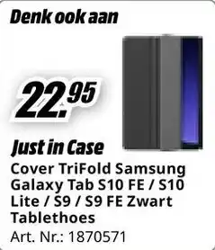 MediaMarkt Cover TriFold Samsung Galaxy aanbieding