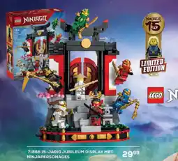 Supra Bazar LEGO Jarig jubileum display met ninjapersonages aanbieding