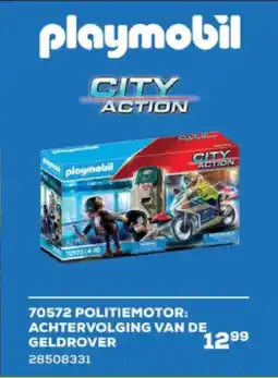 Supra Bazar Politiemotor achtervolging van de geldrover aanbieding