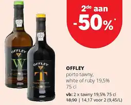 Spar OFFLEY porto tawny, white of ruby 19,5% 75 cl aanbieding
