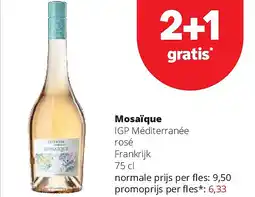 Spar Mosaïque IGP Méditerranée rosé Frankrijk 75 cl aanbieding