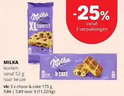 Spar MILKA koeken vanaf 52 g aanbieding