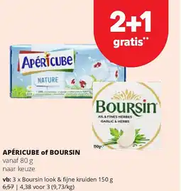 Spar APÉRICUBE of BOURSIN aanbieding