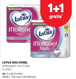 Spar LOTUS MOLTONEL aanbieding