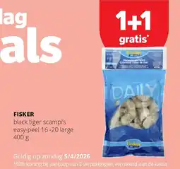 Spar FISKER black tiger scampi’s aanbieding