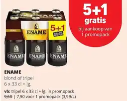 Spar ENAME blond of tripel 6 x 33 cl + lg aanbieding
