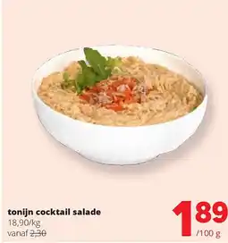 Spar tonijn cocktail salade aanbieding