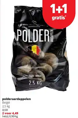 Spar polderaardappelen België 2,5 kg aanbieding