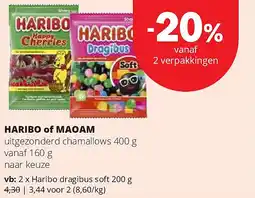 Spar HARIBO of MAOAM aanbieding