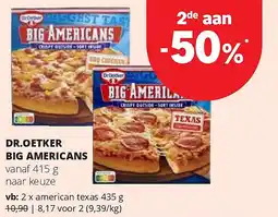 Spar DR.OETKER BIG AMERICANS aanbieding