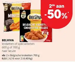 Spar BELVIVA Belgische kroketten 700 g aanbieding