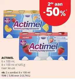 Spar ACTIMEL 6 x 100 ml aanbieding