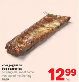 Spar voorgegaarde bbq spareribs aanbieding