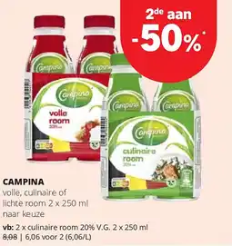 Spar CAMPINA volle, culinaire aanbieding