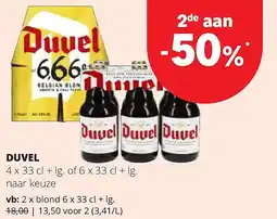 Spar DUVEL 4 x 33 cl + lg aanbieding