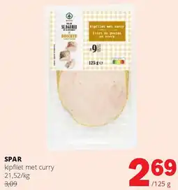 Spar SPAR kipfilet met curry aanbieding