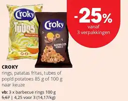 Spar CROKY barbecue rings 100 g aanbieding