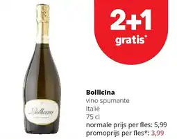 Spar Bollicina vino spumante Italië 75 cl aanbieding
