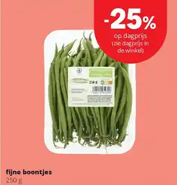 Spar fijne boontjes aanbieding