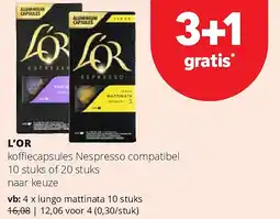 Spar L’OR lungo mattinata 10 stuks aanbieding
