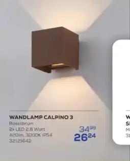 Supra Bazar Wandlamp calpino 3 aanbieding