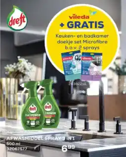 Supra Bazar Afwasmiddel spray 3 in 1 aanbieding