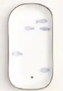 Supra Bazar Dessertbord iris blue fishes aanbieding