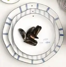 Supra Bazar Bowl watercolour blue stripes aanbieding