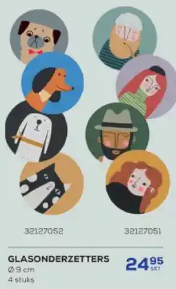 Supra Bazar Glasonderzetters aanbieding