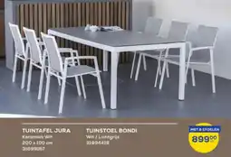 Supra Bazar Tuintafel jura + tuinstoel bondi aanbieding