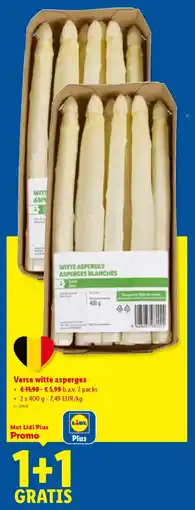 Lidl Verse witte asperges aanbieding
