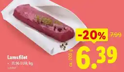 Lidl Lamsfilet aanbieding