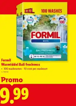 Lidl Formil Wasmiddel Bali freshness aanbieding