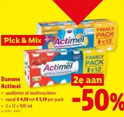 Lidl Danone Actimel aanbieding