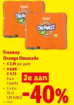 Lidl Freeway Orange limonade aanbieding