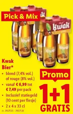 Lidl Kwak Bier aanbieding