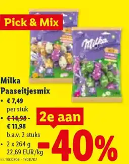 Lidl Milka Paaseitjesmix aanbieding