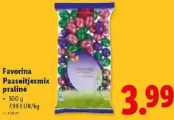 Lidl Favorina Paaseitjesmix praliné aanbieding