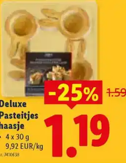 Lidl Deluxe Pasteitjes haasje aanbieding