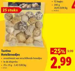 Lidl Tastino Hotelbroodjes aanbieding