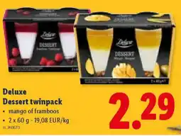 Lidl Deluxe Dessert twinpack aanbieding