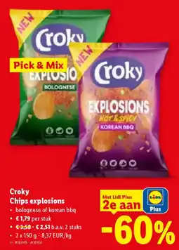 Lidl Croky Chips explosions aanbieding