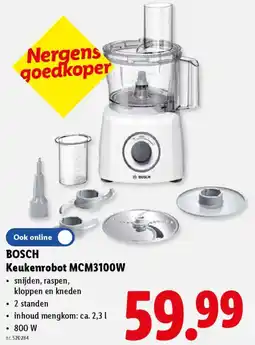 Lidl Bosch Keukenrobot MCM3100W aanbieding
