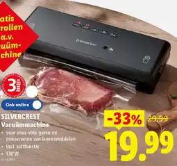 Lidl Silvercrest Vacuümmachine aanbieding