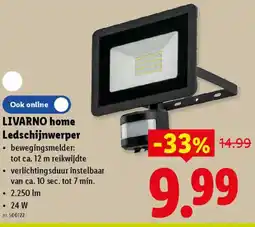 Lidl Livarno home ledschijnwerper aanbieding