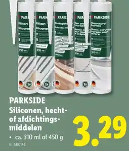 Lidl Parkside Siliconen, hecht of afdichtingsmiddelen aanbieding