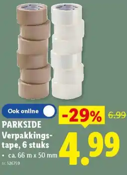 Lidl Parkside verpakkingstape, 6 stuks aanbieding