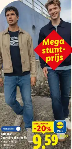 Lidl esmara Jeansbroek slim fit aanbieding